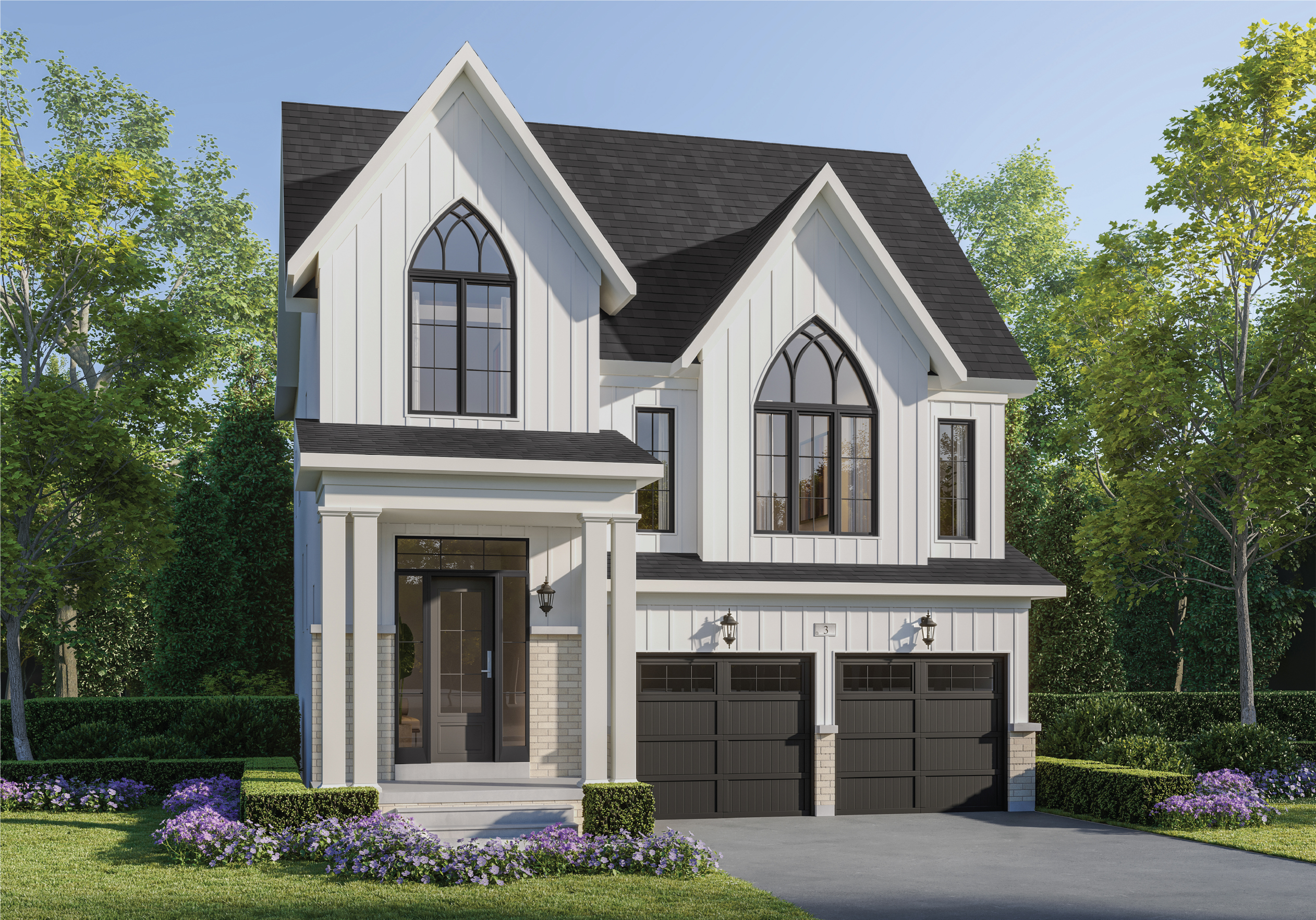 Deco Detached Home Elevation